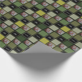 Militair Leger Groen - Aangepaste naam Foto Afbeel Cadeaupapier (Hoek)