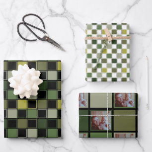 Militair Leger Groen - Aangepaste naam Tekst Foto  Inpakpapier Vel