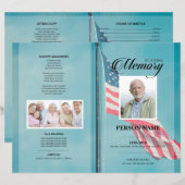 Militair Leger Rouwtemplate (Voorkant / Achterkant)