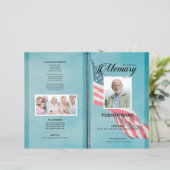 Militair Leger Rouwtemplate (Staand voorkant)