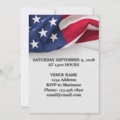 Militair Levensviering Amerikaanse Vlag Kaart (Achterkant)