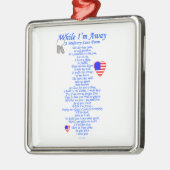 Militair liefdesgedicht metalen ornament (Links)