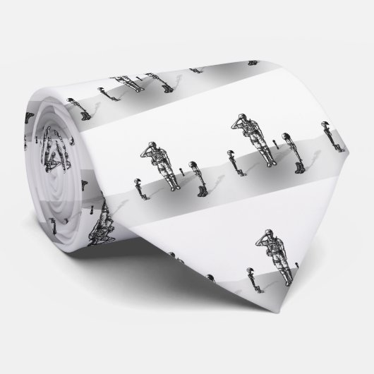 Militair Man Stropdas (Opgerold)