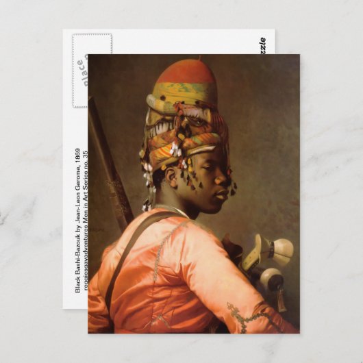 Militair Man van Bashi-Bazouk door Jean-Leon Gerom Briefkaart (Voorkant / Achterkant)
