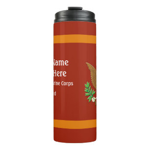 Militair marinekorps Defense embleem personalisere Thermosbeker