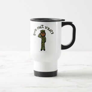 Militair meisje - Donker Reisbeker