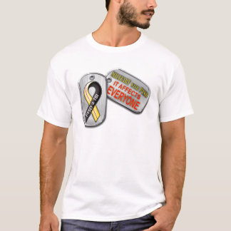 Militair met PTSD-Logo T-shirt