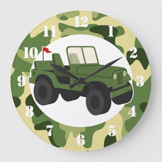 Militair militair kamp leger grote klok (Voorkant)