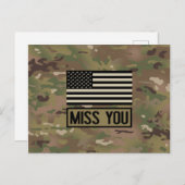 Militair - Misser You Briefkaart (Voorkant / Achterkant)