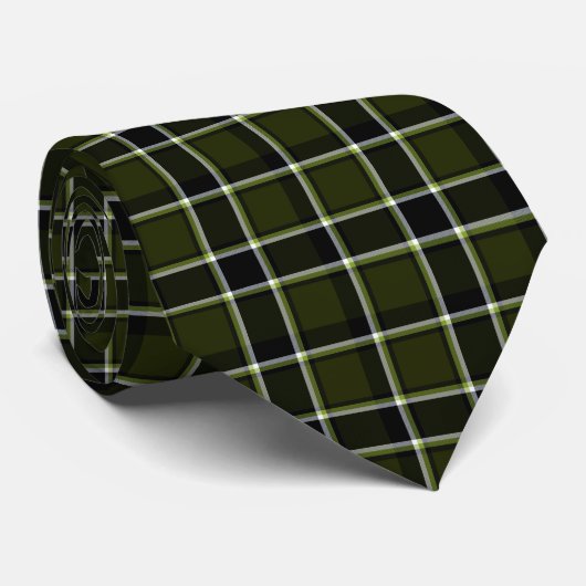 Militair Modern Camouflage Tartan Patroon Stropdas (Opgerold)