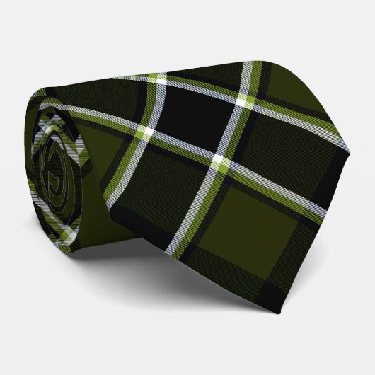 Militair Modern Camouflage Tartan Patroon Stropdas (Opgerold)