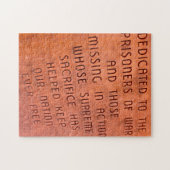 Militair monument in New Mexico. Jigzaag Puzzle Legpuzzel (Horizontaal)