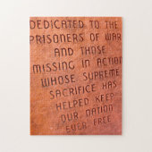 Militair monument in New Mexico. Legpuzzel (Verticaal)