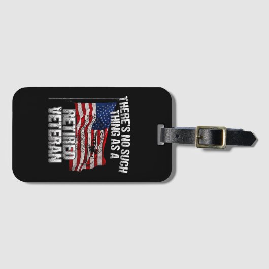 Militair - niet zoals een ingemoeide veteraan bagagelabel (Voorkant (horizontaal))