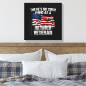 Militair - niet zoals een ingemoeide veteraan canvas afdruk (Insitu (Slaapkamer))