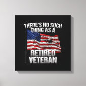 Militair - niet zoals een ingemoeide veteraan canvas afdruk (Voorkant)