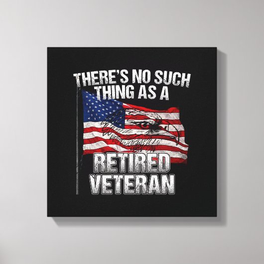 Militair - niet zoals een ingemoeide veteraan canvas afdruk (Voorkant)