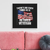 Militair - niet zoals een ingemoeide veteraan canvas afdruk (Insitu (Woonkamer))