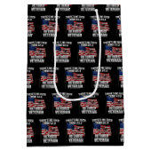 Militair - niet zoals een ingemoeide veteraan medium cadeauzakje (Achterkant)