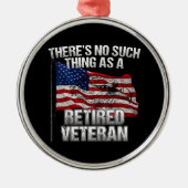 Militair - niet zoals een ingemoeide veteraan metalen ornament (Voorkant)