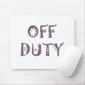 militair off Duty Black wit geel mooi grijs Muismat (Met muis)