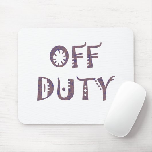 militair off Duty Black wit geel mooi grijs Muismat (Met muis)