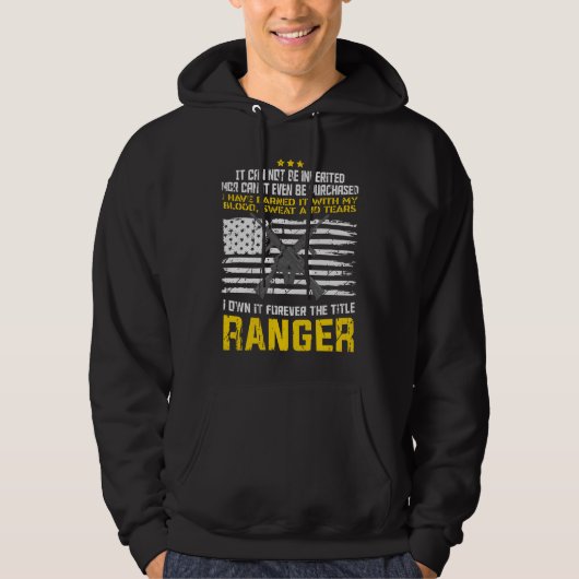 Militair ontwerp van Ranger Hoodie (Voorkant)
