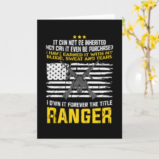 Militair ontwerp van Ranger Kaart (Gele Bloem)