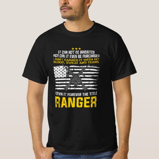 Militair ontwerp van Ranger T-shirt (Voorkant)