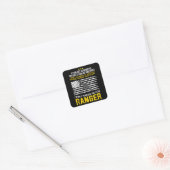 Militair ontwerp van Ranger Vierkante Sticker (Envelop)