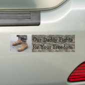 Militair - Onze papa Bumpersticker (Op auto)