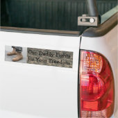 Militair - Onze papa Bumpersticker (Op Truck)