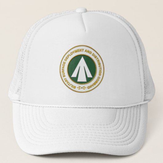 Militair oppervlakte-uitrol- en distributiecommand trucker pet (Voorkant)