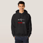 Militair overlevingsgeweer ontwerp hoodie (Voorkant volledig)