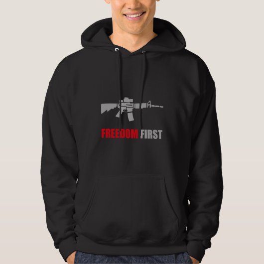 Militair overlevingsgeweer ontwerp hoodie (Voorkant)