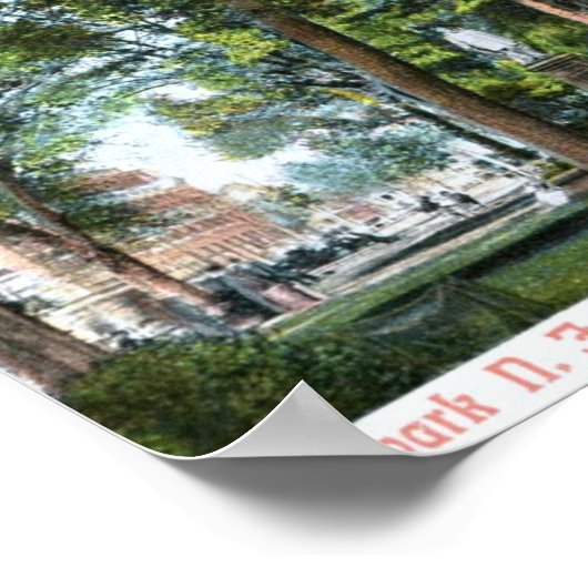 Militair Park, Newark, NJ 1908 Poster (Hoek)