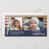 Militair / Patriottische Kerstmis Fotokaart Feestdagenkaart (Voorkant)