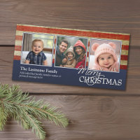 Militair / Patriottische Kerstmis Fotokaart