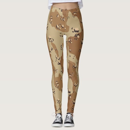 Militair patroon woestijn Camouflage Leggings (Voorkant)