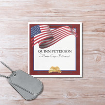 Militair Pensioen Vlag Gouden Kuif Elegant