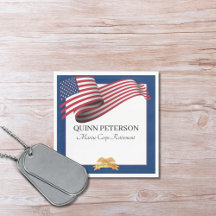 Militair Pensioen Vlag Gouden Kuif Elegant
