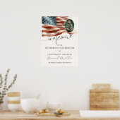 Militair Pensioen Welkomstposter met Foto Poster (Keuken)