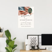Militair Pensioen Welkomstposter met Foto Poster (Thuiskantoor)