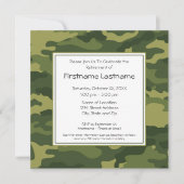 Militair Pensioenfeestje Kaart (Voorkant)