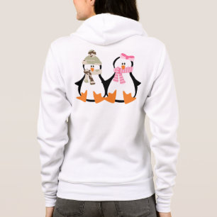 Militair pinguïn Couple Hoodie