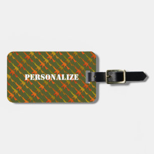 Militair Pistool Camouflage GI Geweer Leger Groen  Bagagelabel