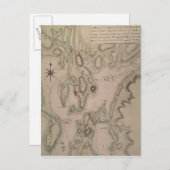 Militair plan van het noordelijke deel van Rhode Briefkaart (Voorkant / Achterkant)