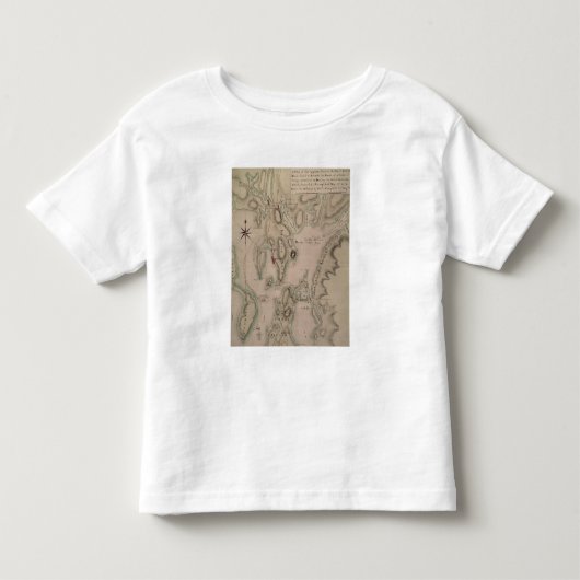 Militair plan van het noordelijke deel van Rhode Kinder Shirts (Voorkant)