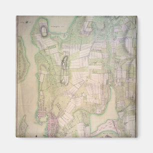 Militair plan van Newport, 1777 Magneet