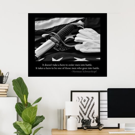 Militair Poster Hero (Thuiskantoor)